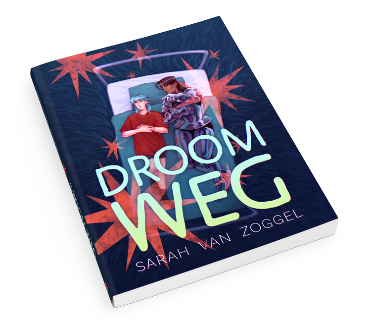 a mockup of droom weg, a graphic novel by sarah van zoggel